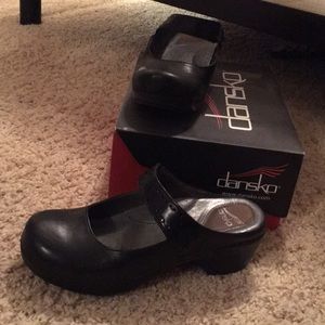 Dansko black slip on